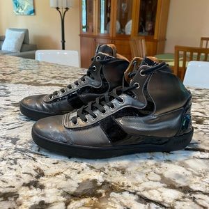 BALLY Black High-Top Sneakers